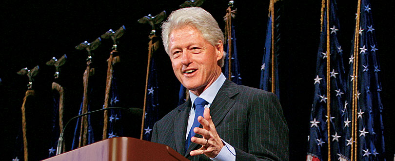 Former President of the United States, Bill Clinton, speaking at the CMC Athenaeum
